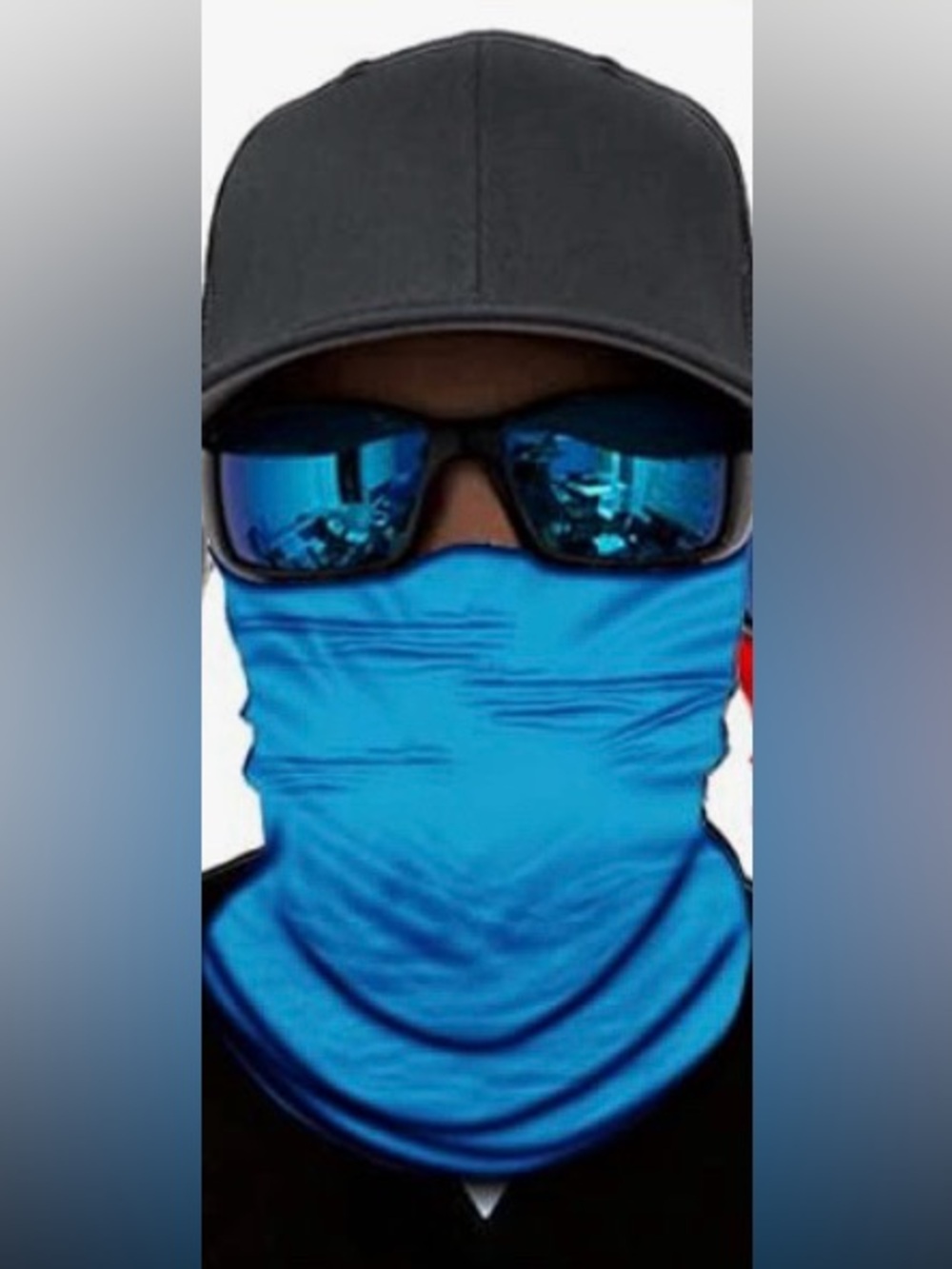 Neck gaiter Blue Red Pink Face Masks - Pack of 6